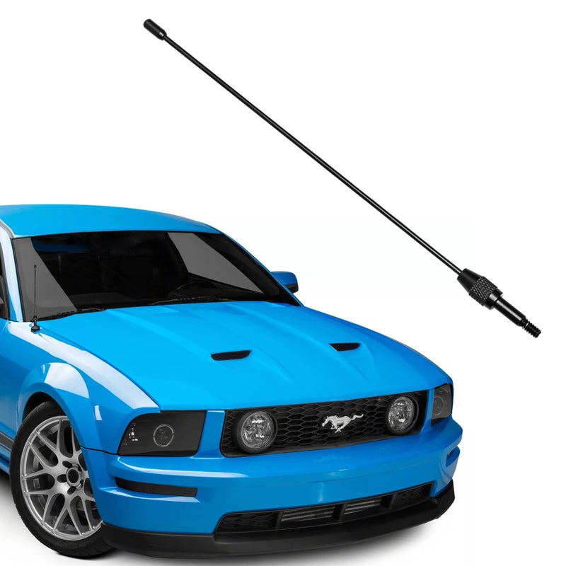 KSaAuto Short Antenna for Ford Mustang GT V6 1979-2009, 8 Inch Mustang Car Antenna Replacement Designed for Optimized AM FM Radio Reception - Image 1